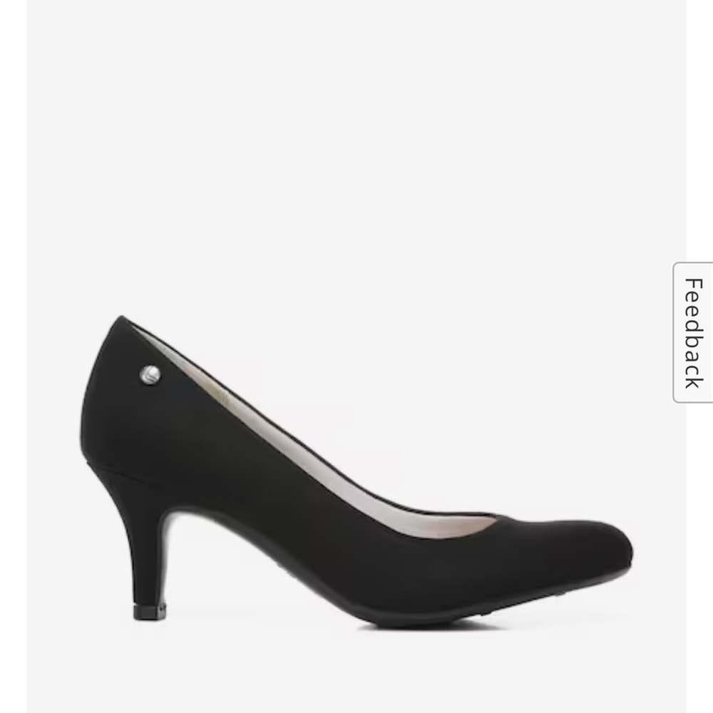 Life Stride Pargi Black Pump Heels Shoes 8 New